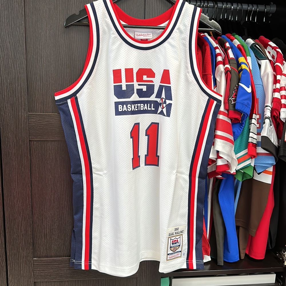 Karl Malone USA Basketball Mitchell & Ness Authentic 1992 Jersey - Dream Team